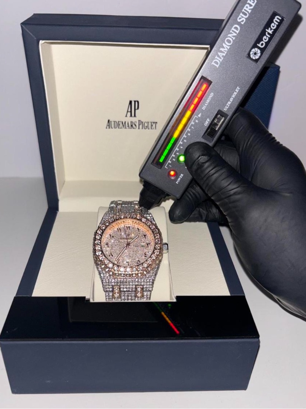 Audemars Piguet Rose Gold and Diamond Pavé Bracelet Watch